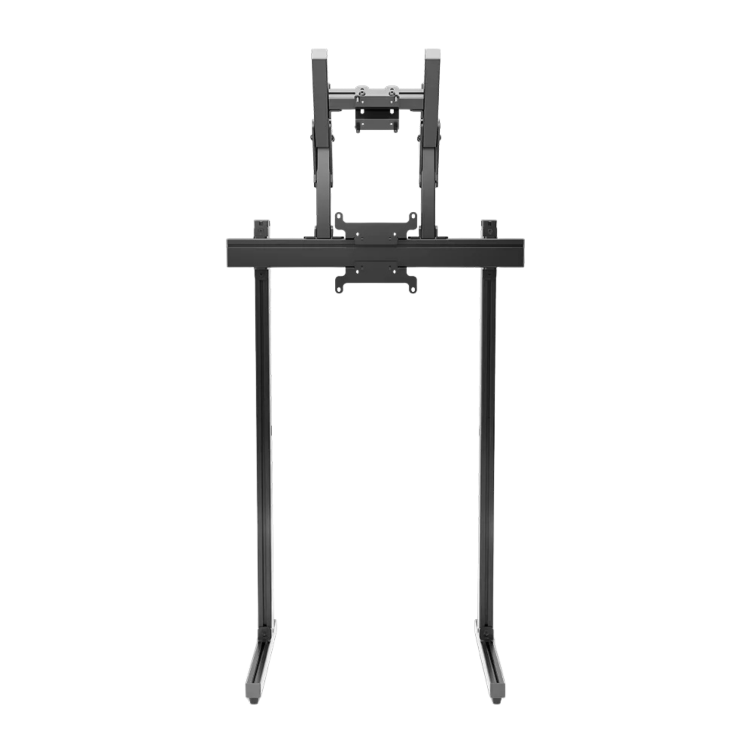  | Black Simgasm Apex Dual Monitor Stand with primary and upper display positions